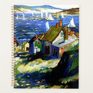 Segelboote am Hafen, Kunstmalerei Planer