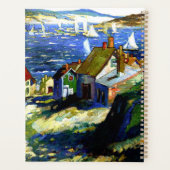 Segelboote am Hafen, Kunstmalerei Planer (Rückseite)