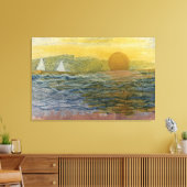 Segelboote am Horizont Leinwanddruck (Insitu (Wohnzimmer))