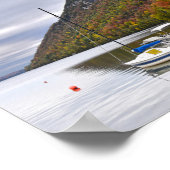 Segelboote an der Erholung am Willoughby-See, Verm Poster (Ecke)