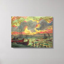 Segelboote an der Küste (von Kimon Loghi)