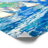 Segelboote auf Calm Waters - beeindruckende Malere Poster (Ecke)