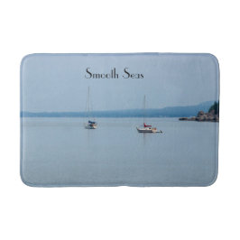 Segelboote auf dem Fluss Badematte