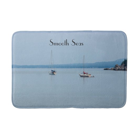 Segelboote auf dem Fluss Badematte (Vorderseite)