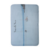 Segelboote auf dem Fluss Badematte (Vorderseite Vertikal)