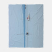 Segelboote auf dem Fluss Fleecedecke (Vorderseite)