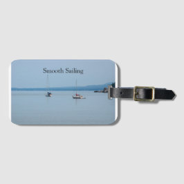 Segelboote auf dem Fluss Gepäckanhänger