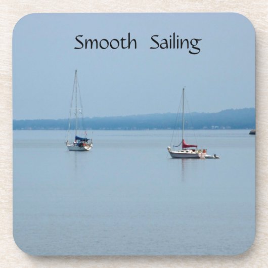 Segelboote auf dem Fluss Getränkeuntersetzer (Vorderseite)