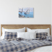 Segelboote auf dem Fluss Leinwanddruck (Insitu (Schlafzimmer))
