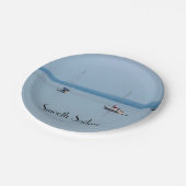 Segelboote auf dem Fluss Pappteller (Schrägansicht)