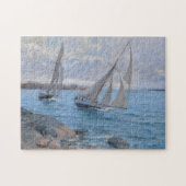 Segelboote auf dem Fluss Puzzle (Horizontal)