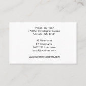 Segelboote auf dem Fluss Visitenkarte (Rückseite)