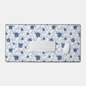 Segelboote auf dem Meeresmuster Schreibtischunterlage (Tastatur & Maus)