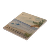 Segelboote - auf dem Memory Lake schwimmen Fliese (Seite)