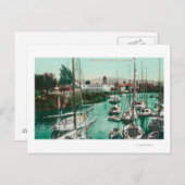 Segelboote auf dem Napa River SceneNapa, CA Postkarte (Vorne/Hinten)