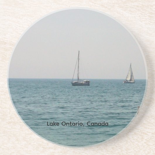Segelboote auf dem Ontariosee Getränkeuntersetzer (Vorne)