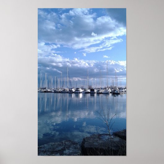 Segelboote auf dem Ontariosee Poster (Vorne)