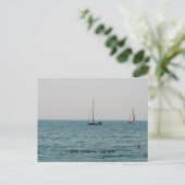 Segelboote auf dem Ontariosee Postkarte (Stehend Vorderseite)