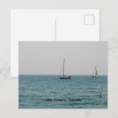 Segelboote auf dem Ontariosee Postkarte (Vorne/Hinten)