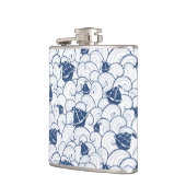 Segelboote auf dem Seemuster Flachmann (Links)