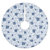 Segelboote auf dem Seemuster Polyester Weihnachtsbaumdecke (Vorderseite)