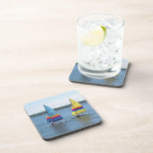 Segelboote auf dem Silbersee Getränkeuntersetzer (Rechte Seite)