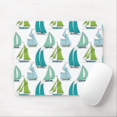Segelboote auf dem Wasser-Muster Mousepad (Mit Mouse)