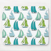 Segelboote auf dem Wasser-Muster Mousepad (Vorne)