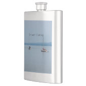 Segelboote auf der Flasche des Flusses Flachmann (Links)