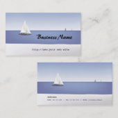 Segelboote auf der Horizon Business Card Visitenkarte (Vorne/Hinten)