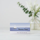 Segelboote auf der Horizon Business Card Visitenkarte (Stehend Vorderseite)
