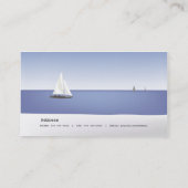 Segelboote auf der Horizon Business Card Visitenkarte (Rückseite)