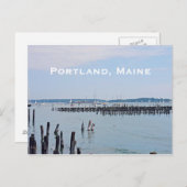 Segelboote auf der Küste des alten Hafens, Postkarte (Vorne/Hinten)