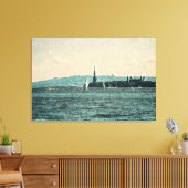 SEGELBOOTE AUF DER Leinwand NEW YORK BAY Art (Insitu (Wohnzimmer))