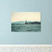 SEGELBOOTE AUF DER Leinwand NEW YORK BAY Art (Insitu (Holzboden))