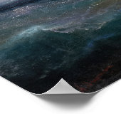 Segelboote auf einem felsigen Meer Poster (Ecke)