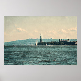 SEGELBOOTE AUF NEW YORK BAY Poster