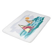 Segelboote Badematte (Schrägansicht)