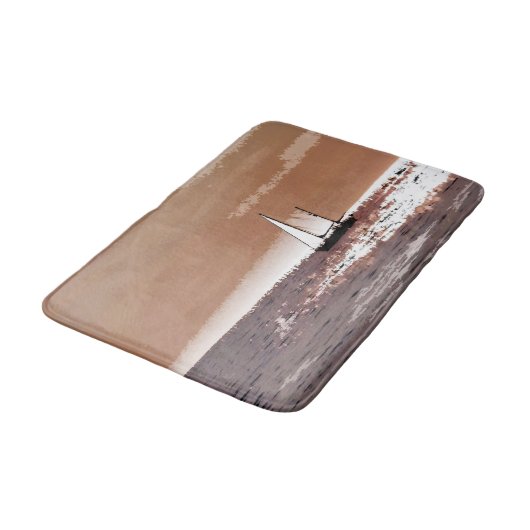 SEGELBOOTE BADEMATTE (Schrägansicht)