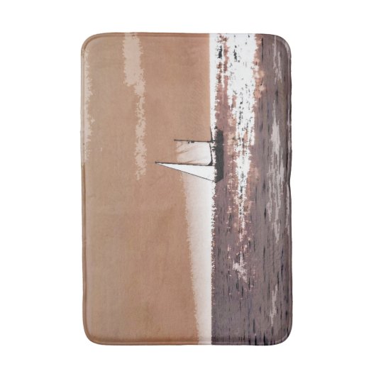 SEGELBOOTE BADEMATTE (Vorderseite Vertikal)