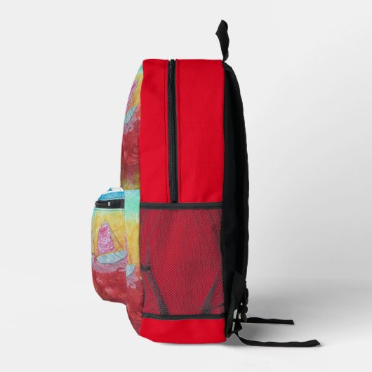 Segelboote Bedruckter Rucksack (Rechts)