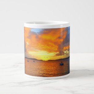 Segelboote bei Golden Sunset Tasse