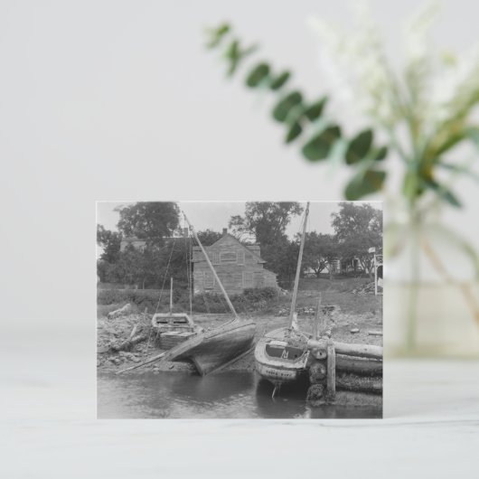 Segelboote bei Kittery Point, 1900 Postkarte (Stehend Vorderseite)