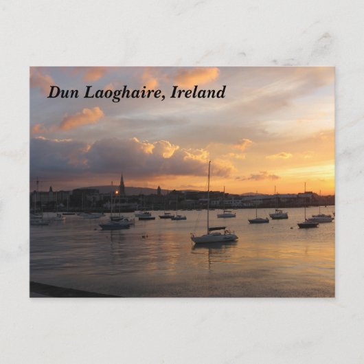 Segelboote bei Sunset Postkarte (Vorderseite)