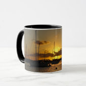 Segelboote bei Sunset Tasse (Vorderseite Links)