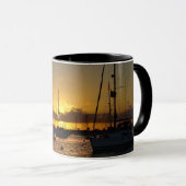 Segelboote bei Sunset Tasse (VorderseiteRechts)
