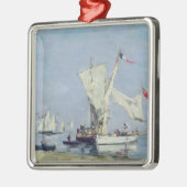 Segelboote, c.1869 ornament aus metall (Links)