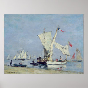 Segelboote, c.1869 poster