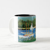 Segelboote - Cardigan Welsh Corgi 5 Zweifarbige Tasse (Vorderseite Links)