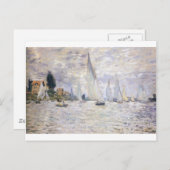 Segelboote - Claude Monet Postkarte (Vorne/Hinten)